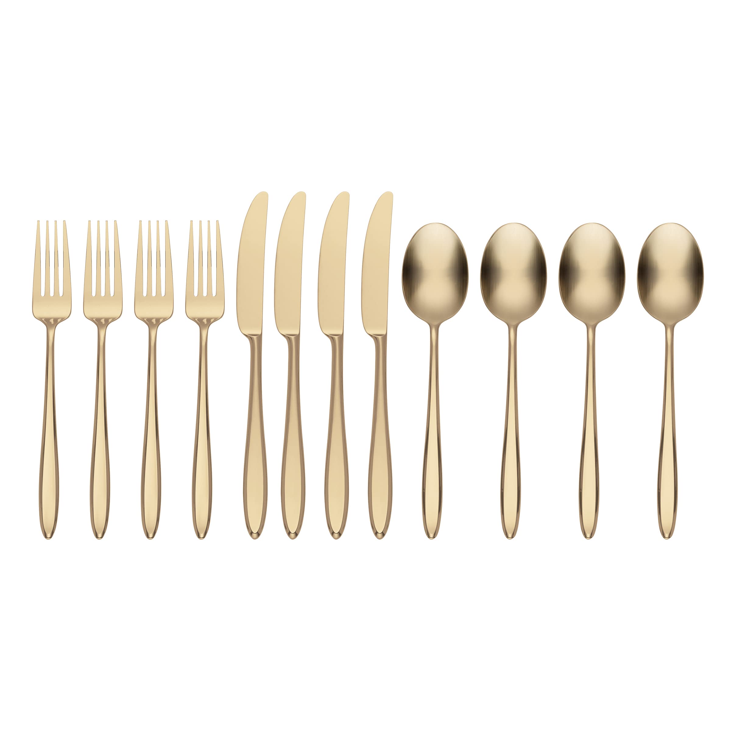Hampton Forge894844 Ayla Champagne 12 Piece Flatware Set