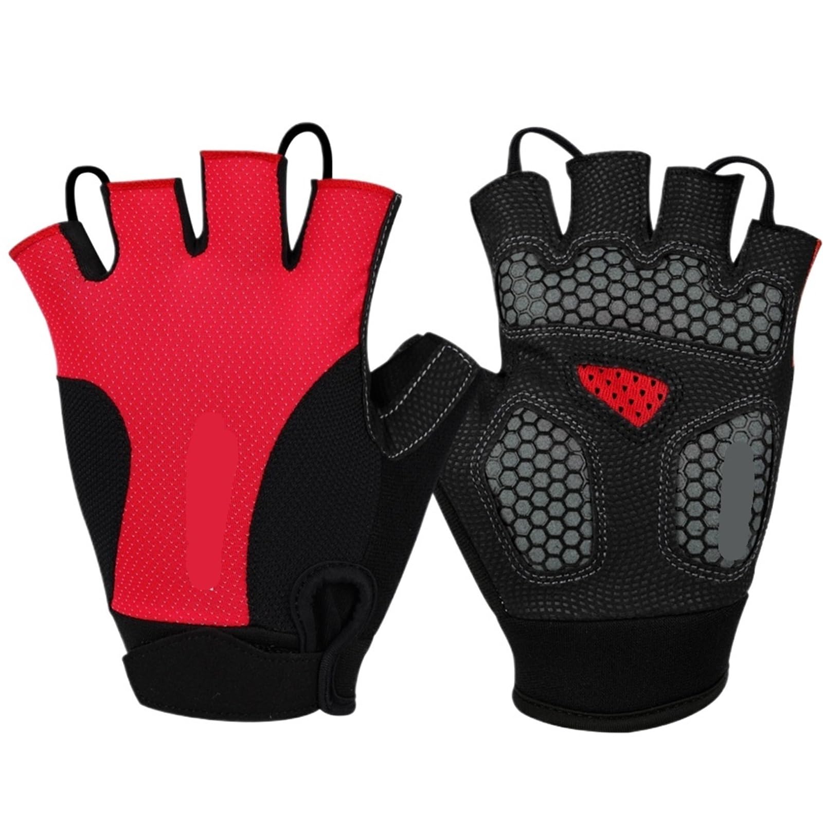 Guantes De Ciclismo Sin Dedos Para Hombre Guantes de ciclismo con acolchado gel, resistentes a los golpes y transpirables, medio dedo Para Ciclismo