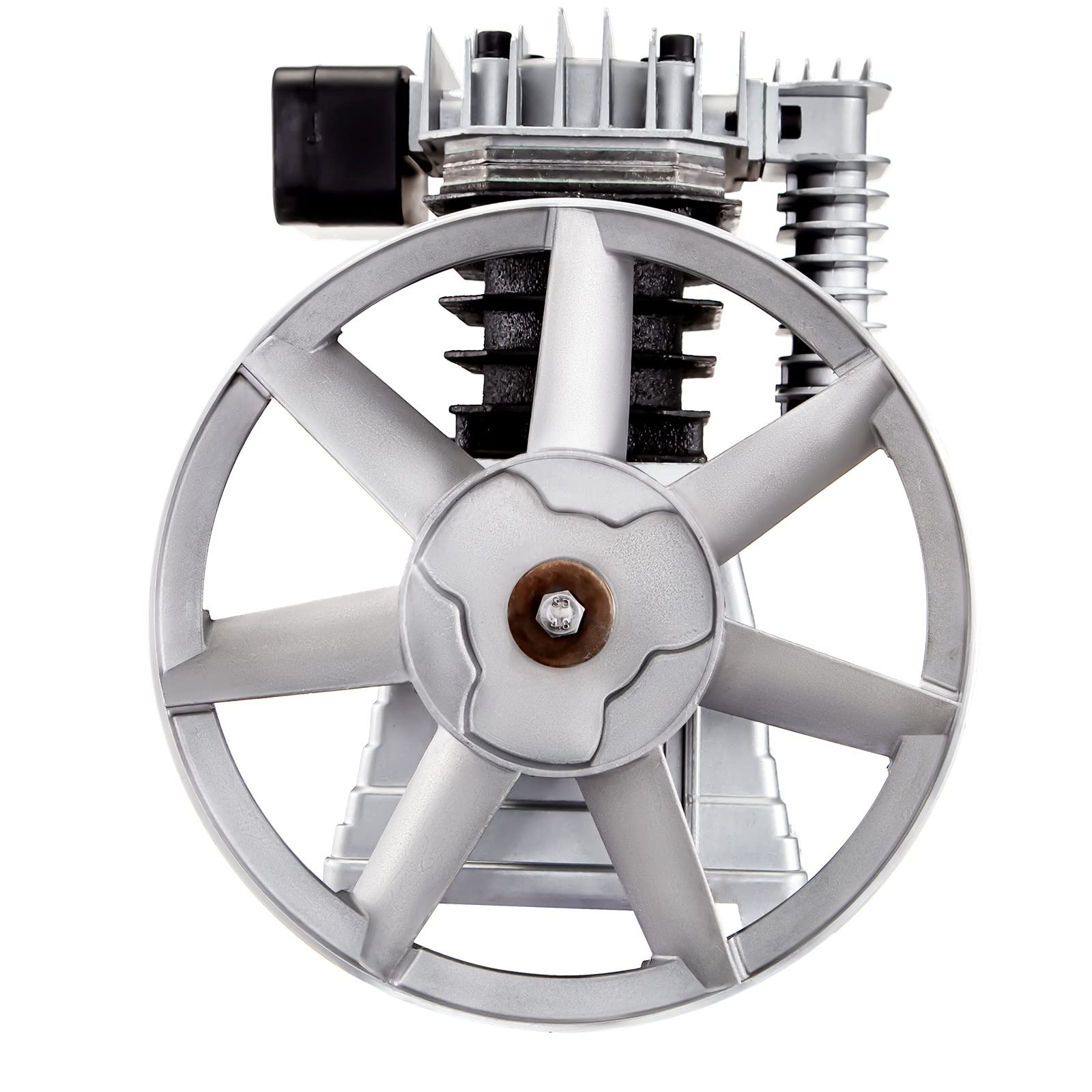 UGLYAF Il compressore d'Aria 2.2KW Si Dirige 12CFM Twin Cylinder 3 HP Pompa a pistone monostadio 1300RPM Adatta for macchinari for l'industria agricola Utilizzato in Vari scenari di utilizzo