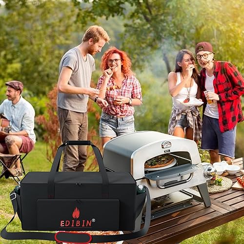 Miniatura 3 de Horno de pizza Plus bolsa de transporte para parrilla Cuisinart CGG-403 3 en 1, resistente al agua 600D horno de pizza más cubierta para parrilla