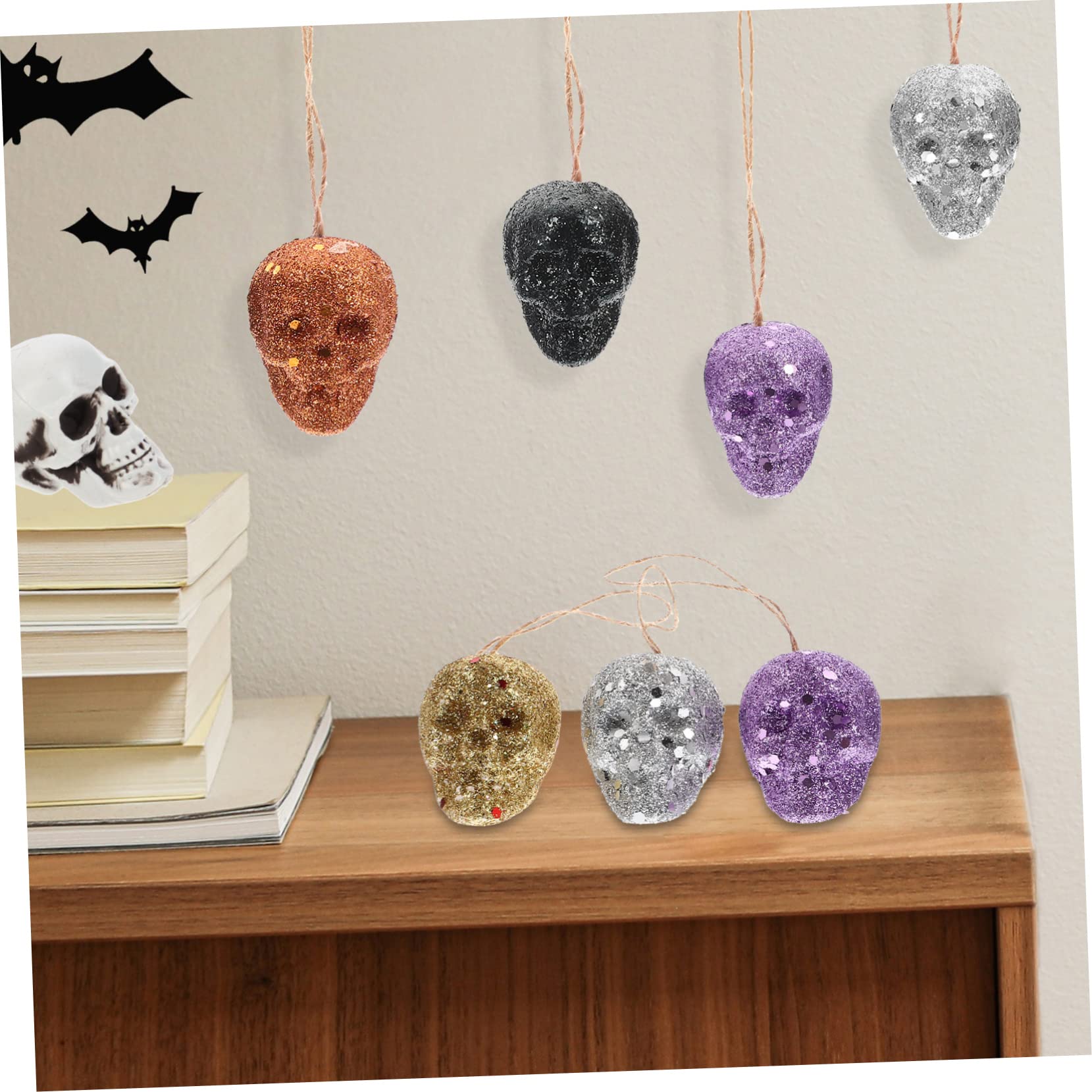 TOPBATHY 100 Pz teschio di schiuma halloween party decorazione halloween arredamento scheletro arredamento di adornare forniture di di schiume di