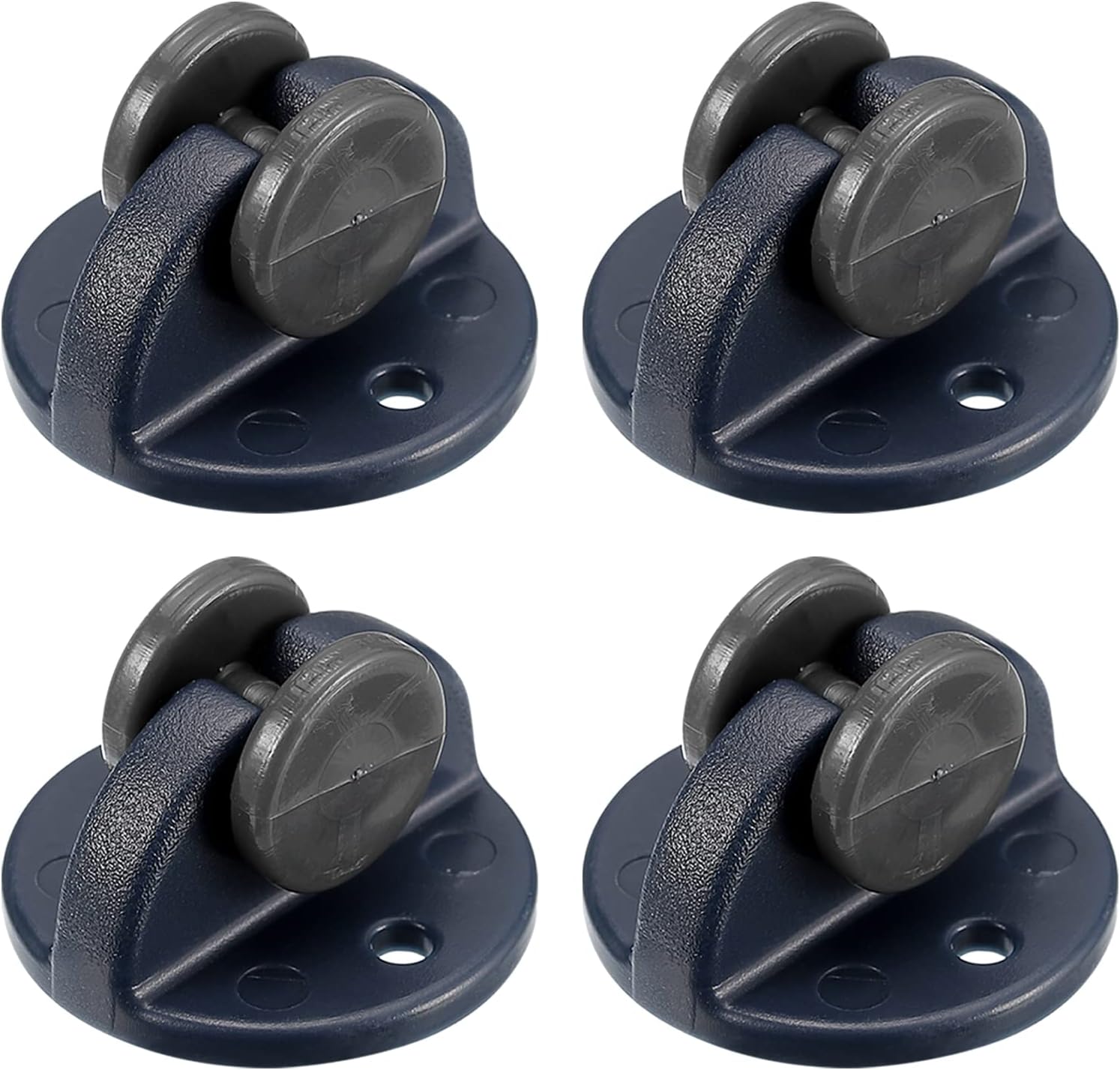 sourcing map Self Adhesive Wheels, 4Pcs Mini Casters Sticky Pulley Self Fixed Wheels for DIY Furniture Trash Can Box Storage Bottom Moving, Blue