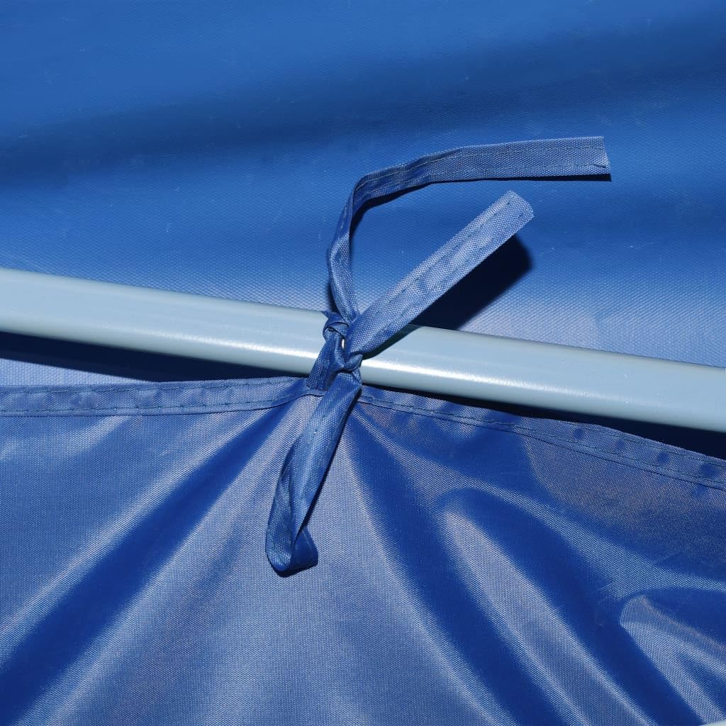 Tienda de recepción plegable con 8 paredes, 870 x 291 x 315 cm, color azul | Techo Oxford revestimiento de PVC, estructura de acero inoxidable, 2 entradas con cremallera, plegable y fácil de montar