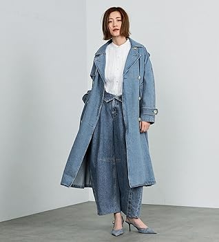 Amazon | [サムシング] アウター デニムトレンチコート ST116