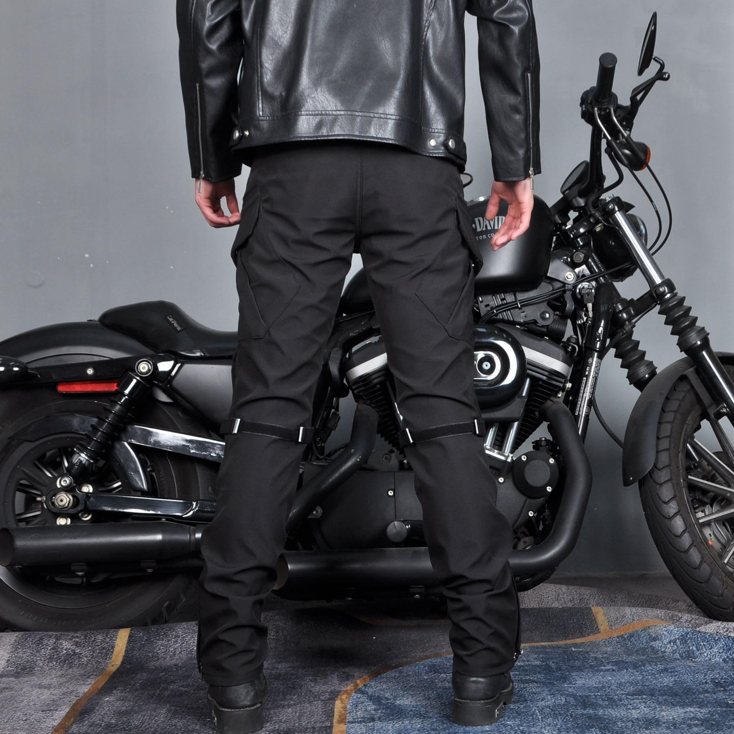 Pantaloni Da Moto Impermeabili Jeans Da Motocross Protezione CE, Vestibilità Elasticizzata, Pantaloni Da Motociclista Protettivi, Adventure