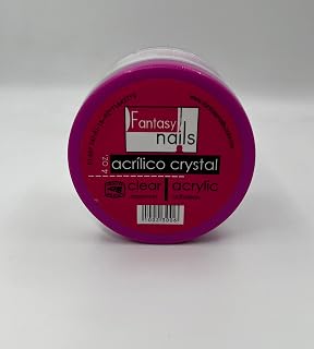 Fantasy Nails Clear Acrylic Crystal Powder, 4 oz
