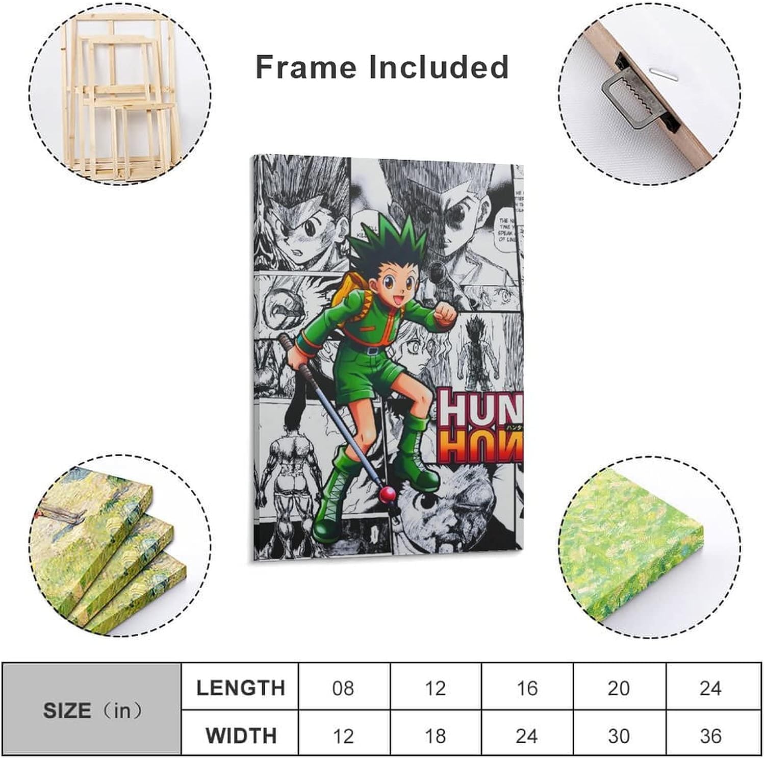 Amazon.co.jp: ハンター×ハンター ポスターアートパネル 壁の絵 壁掛け
