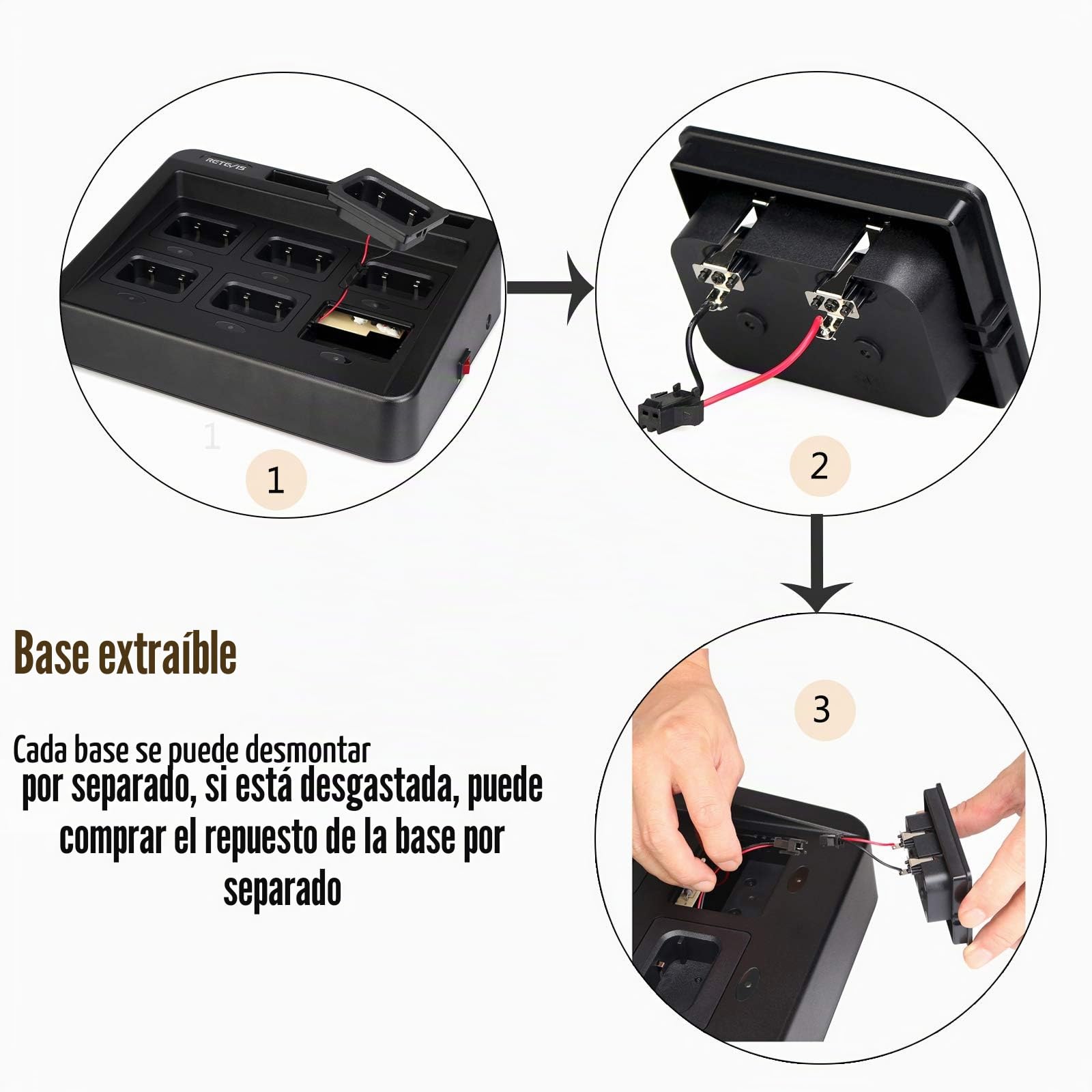 Retevis RT648 Walkie Talkie IP67 Impermeable, Radio Profesional
