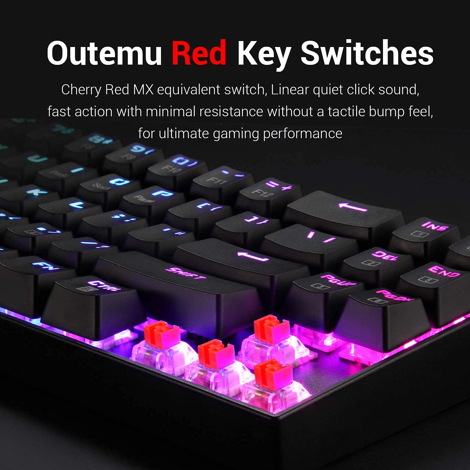Redragon K599 Diemos TKL RGB Backlit Wired/2.4Ghz Wireless Anti - Ghosting Mechanical Gaming Keyboard with Red Switch (Black) (K599) — Amazon image 5