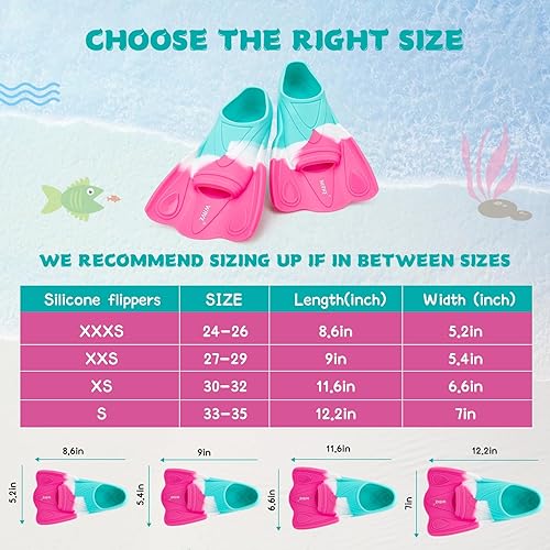 Miniatura 4 de Aletas de natación para niños, aletas de natación para niños
