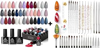 beetles Gel Polish Kit de purpurina color nud...