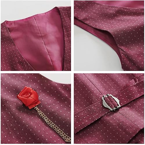 Miniatura 5 de Nwada Traje para niños pequeños, camisa de vestir con corbatín, pantalones de vestir, conjuntos de traje de caballero para niños