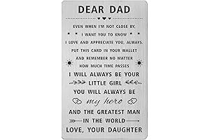 SOUSYOKYO Dad Gifts from Daughter - Sentimentally Crafted Long Distance B-day Present for Hero Dads