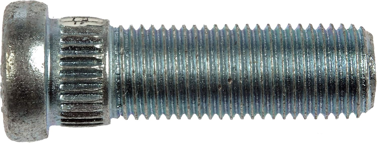 Dorman 610-327 Front M14-1.50 Serrated Wheel Stud - 16.00 mm Knurl, 45.5 mm Length Compatible with Select Cadillac/Chevrolet/GMC Models, 10 Pack (Made in USA)