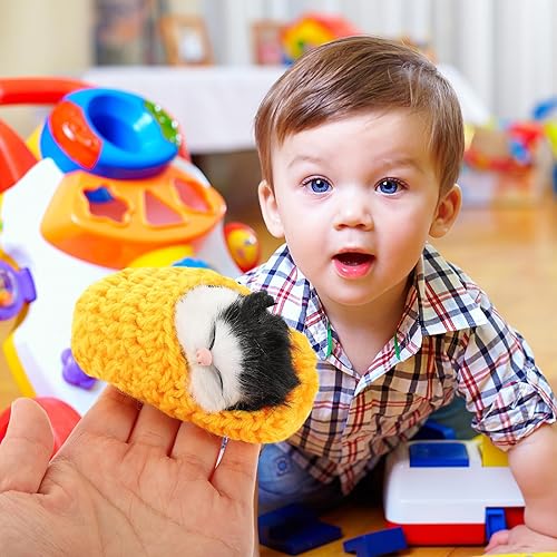 Miniatura 4 de Ciieeo Gato dormido en zapatilla de juguete con sonidos de maullidos mini gatito en decoración de zapatos para niños y niñas para fiestas de Navidad