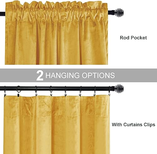 Miniatura 177 de Cortinas de terciopelo JIUZHEN, cortinas opacas suaves de terciopelo retro para dormitorio, cortinas elegantes con reducción de ruido y Rosa