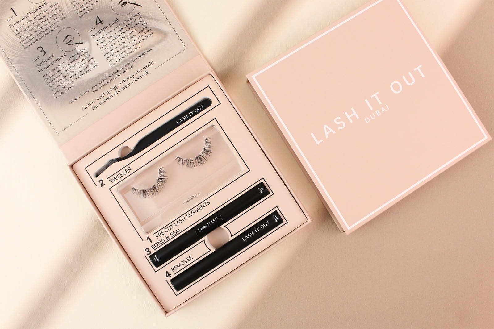 LASH IT OUT - DIY Individual Eyelash Extension Kit-Cluster Lashes Segment –Professional Tweezers- False Eyelashes Set- Black Lash Clusters Reusable -Lash Glue- Customized Lashes Package