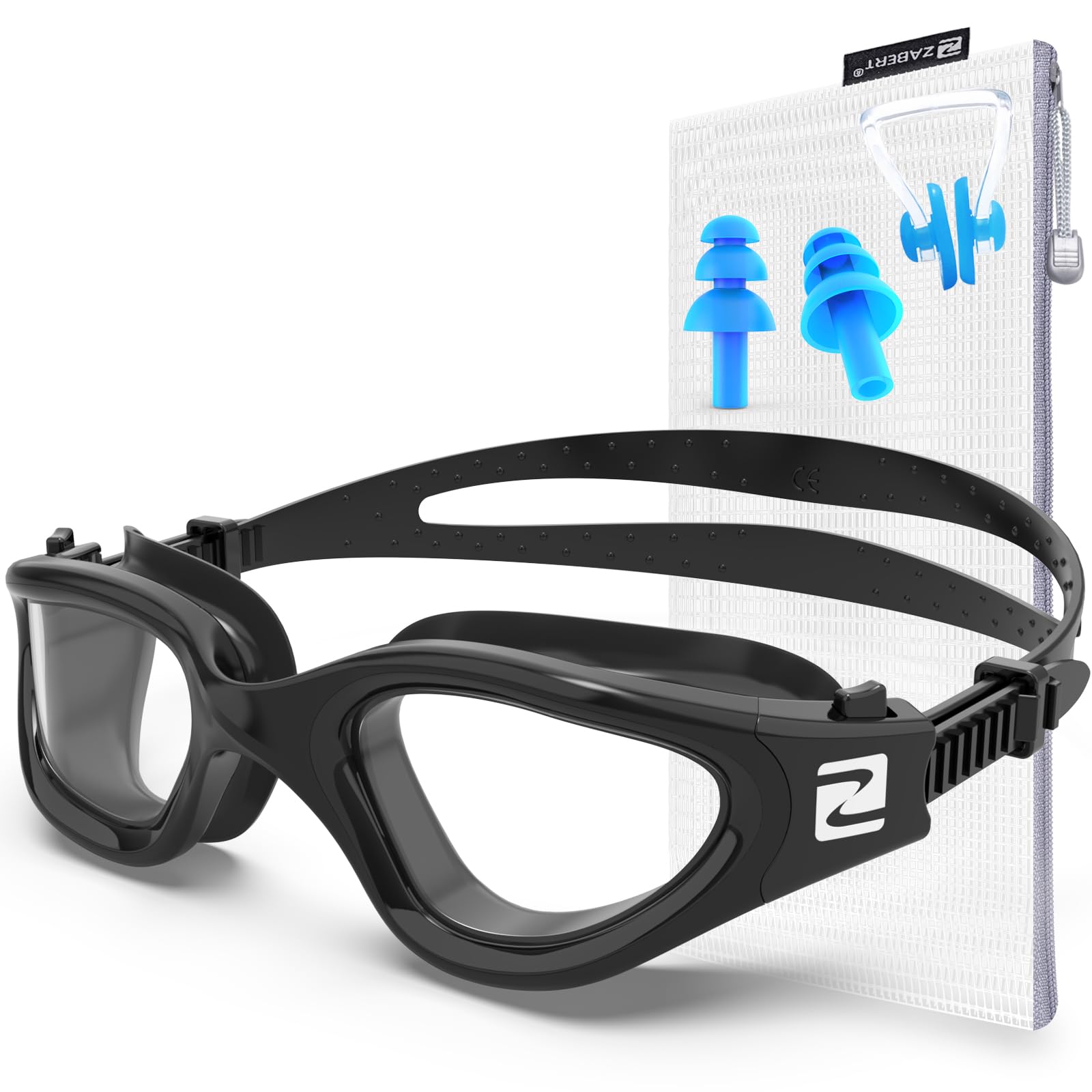 ZABERT W1 Erwachsene Schwimmbrille für Herren Damen, Anti-Beschlag, UV-Schutz, wasserdicht, Erwachsene Unisex, Jugendliche
