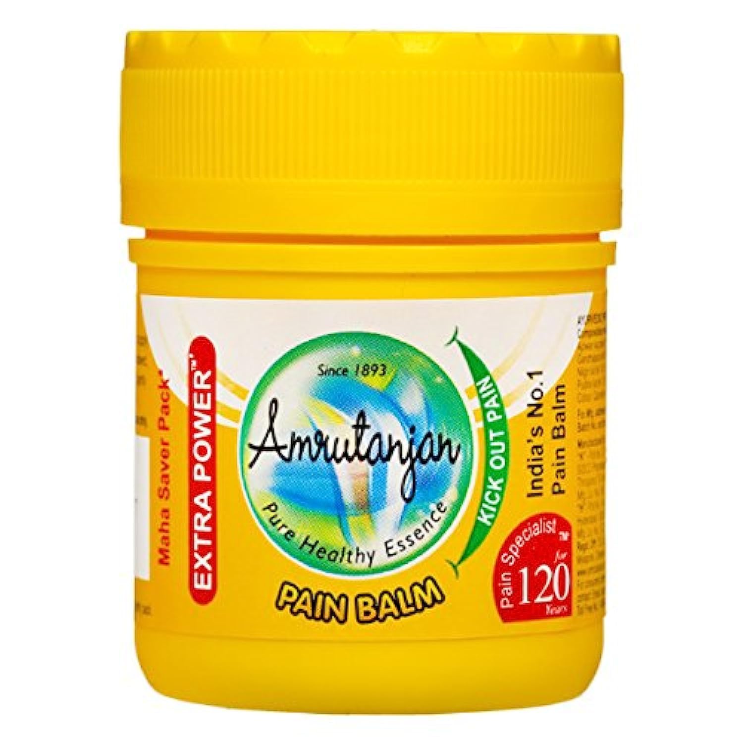 AMRUTANJANPain Balm Yellow - 55ml (Pack of 4)