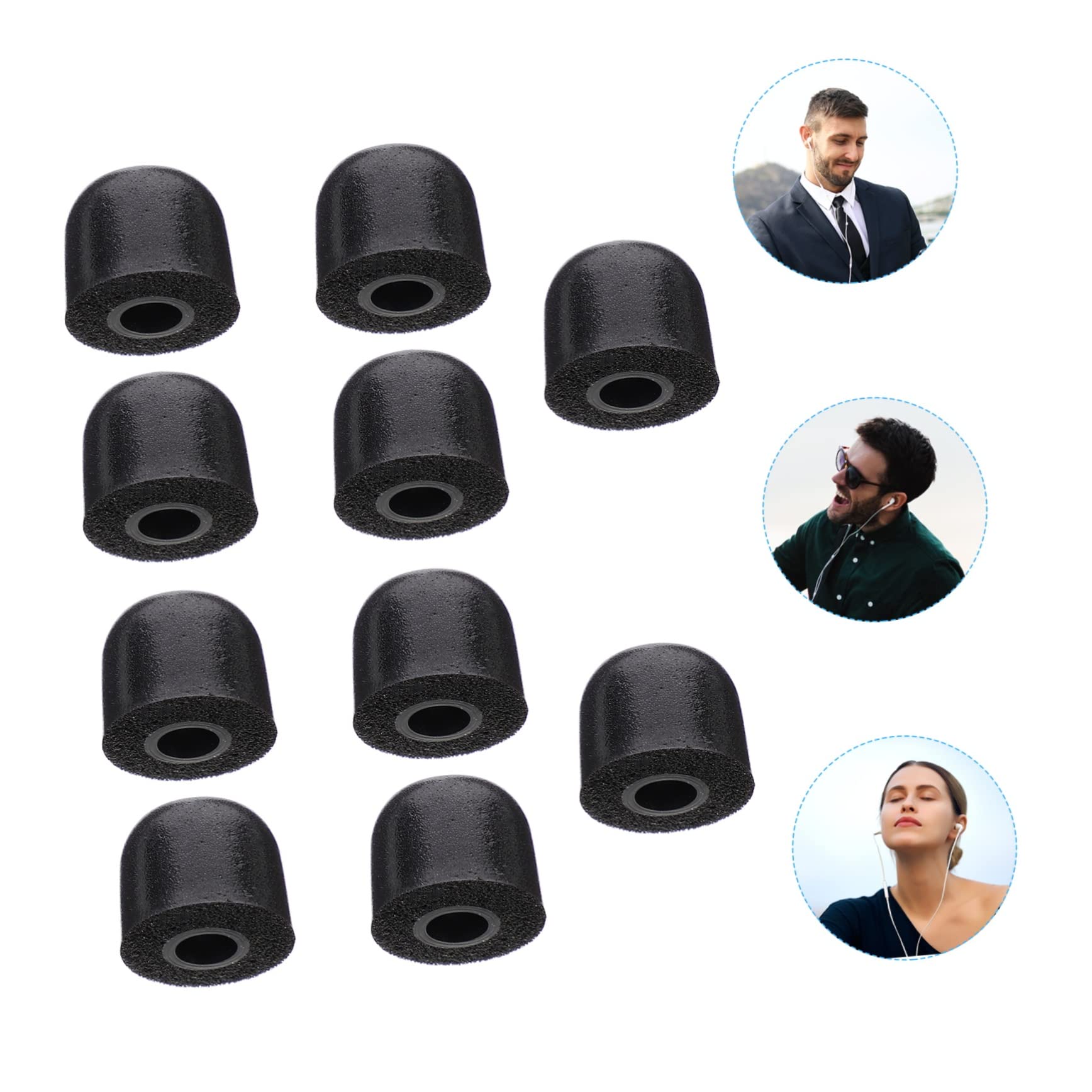 Uonlytech 40pièces Embouts De Remplacement Éponge Mousse pour Écouteurs Intra-Auriculaires Confort Ergonomique Bruit Accessoires Universels pour Casques Audio