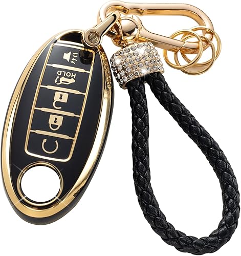 Gematay Funda para llavero Nissan compatible con Nissan Rogue Altima Sentra GTR Frontier Maxima Titan Murano Kicks Juke Versa Armada Pathfinder 5
