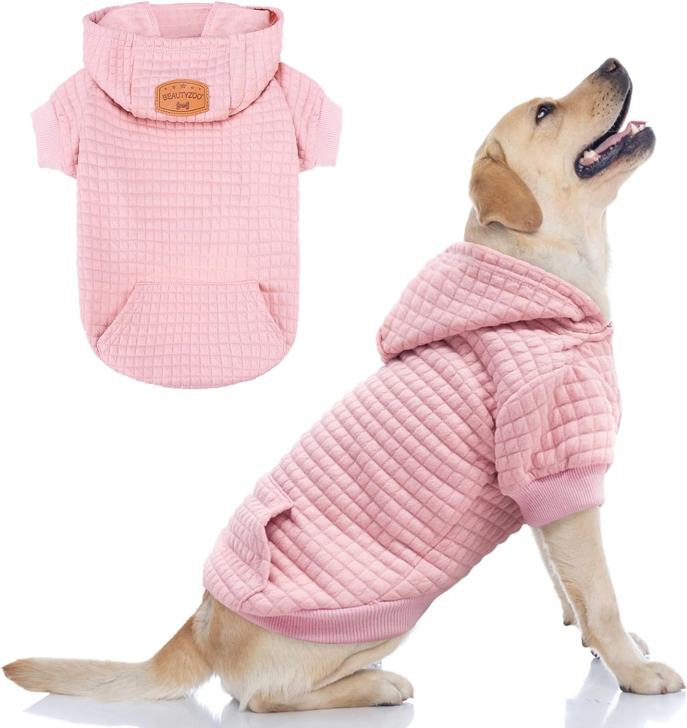 Manteau en coton laminé pour chien rose XL parfait pour la promenade