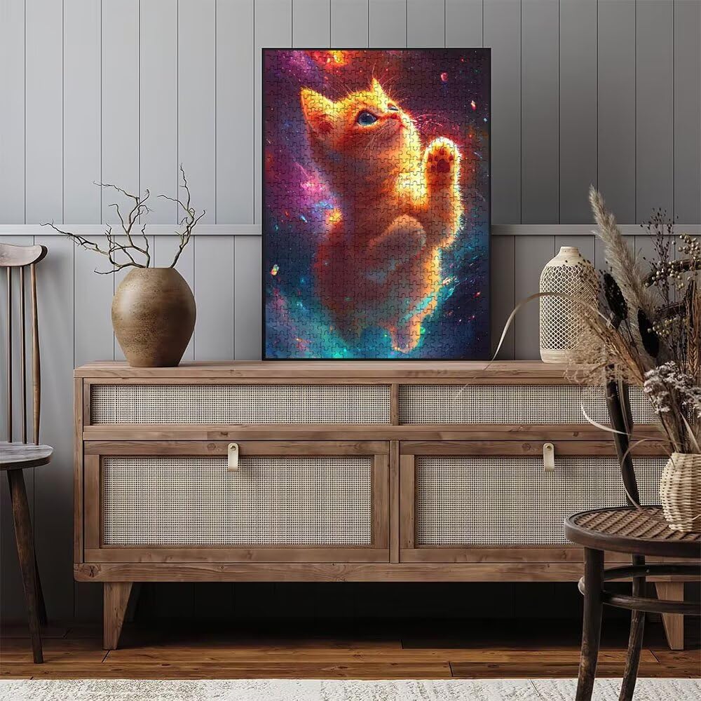 Katze Niedlich Puzzle 4000 Teile, Klassische Puzzles, Geschicklichkeitsspiel Puzzle für Erwachsene, Puzzlespiele für Die Ganze Familie, Mit Schöner Verpackung, Dekoration Puzzles DX0YL3-638