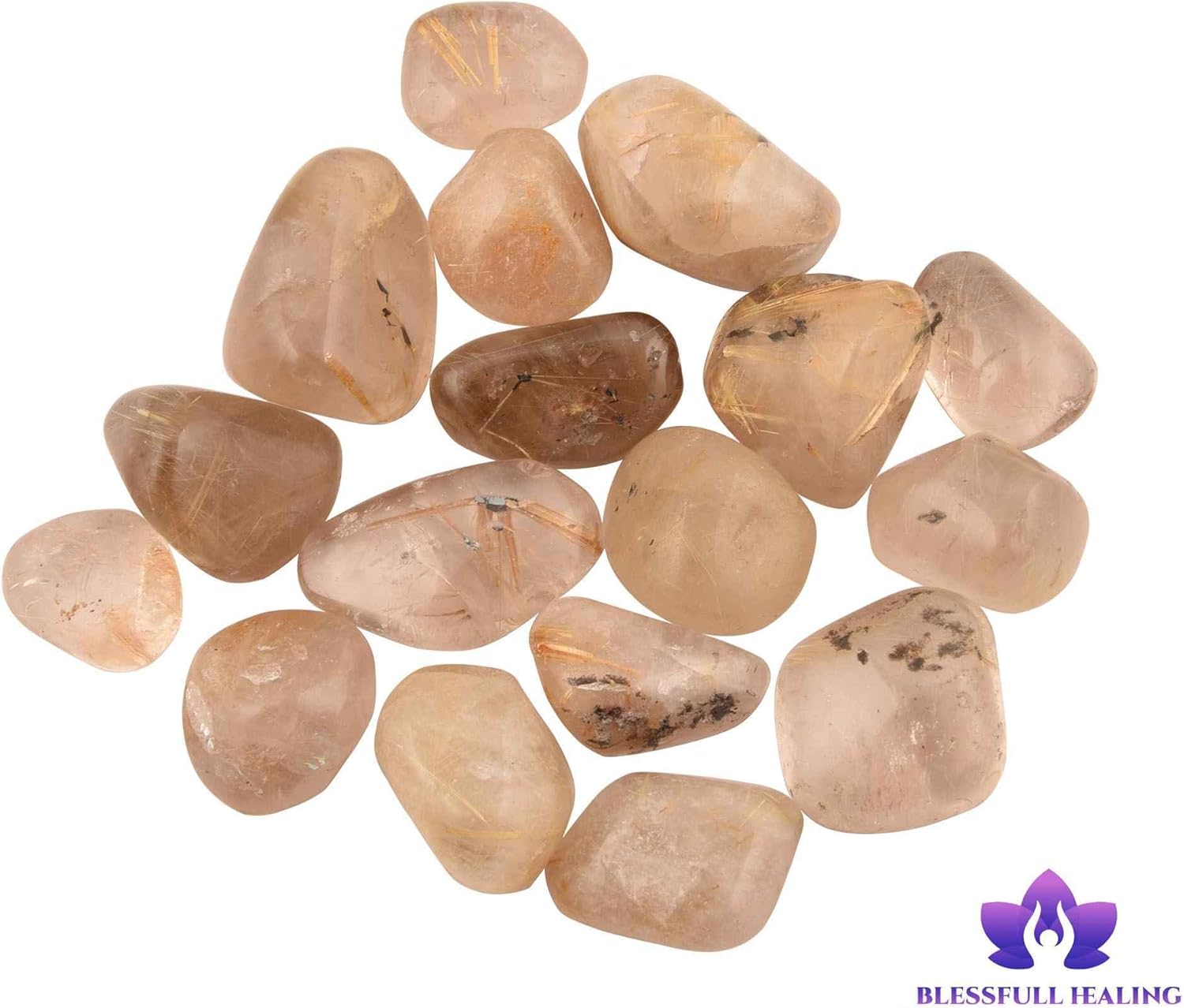 1/2(Half) Bulk Natural Citrine Tumbled Stones Polished Crystals