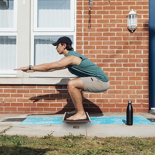 Miniatura 7 de Tabla de equilibrio para adultos, tabla de equilibrio antideslizante para terapia física, escritorio de pie, fuerza central, tabla de equilibrio de