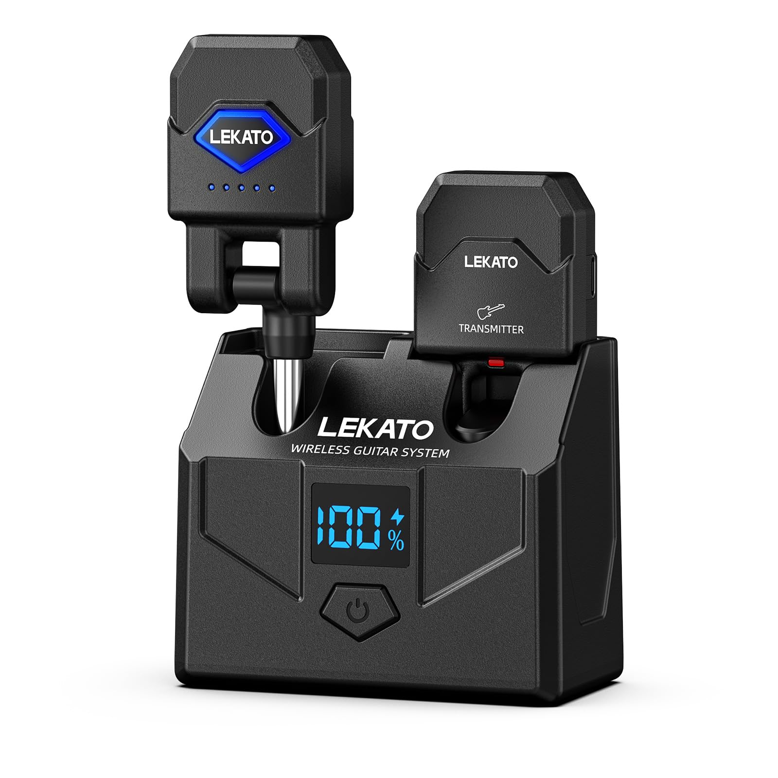 Amazon.co.jp: LEKATO 2.4GHz ワイヤレスギターシステム WS-200 充電