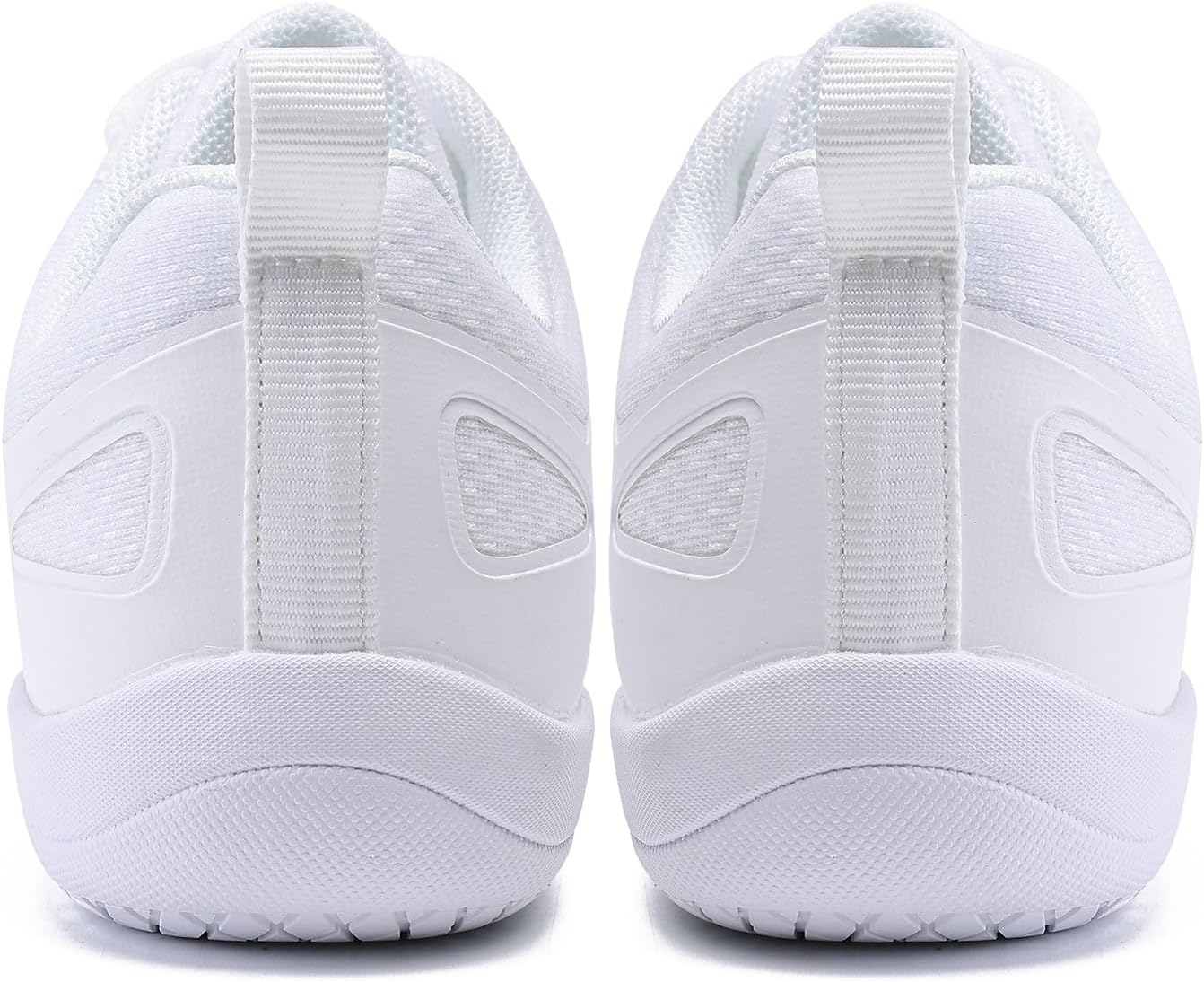 White Cheer Shoes for Girls Womens Cheer Shoes Youth Girls Cheerleading Shoes Competition Gear Dance Tennis Sports Training Athletic Comfortable Flats Breathable Soft Kids Cheer Sneakers