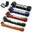 Pull Up Assistance Bands, HAPBEAR Resistance Band Set of 5, Long Power Workout Rubber Bands with Door Anchor, Strength Heavy Duty Exercise Bands for Powerlifting Stretching Fitness Training, Colorful
