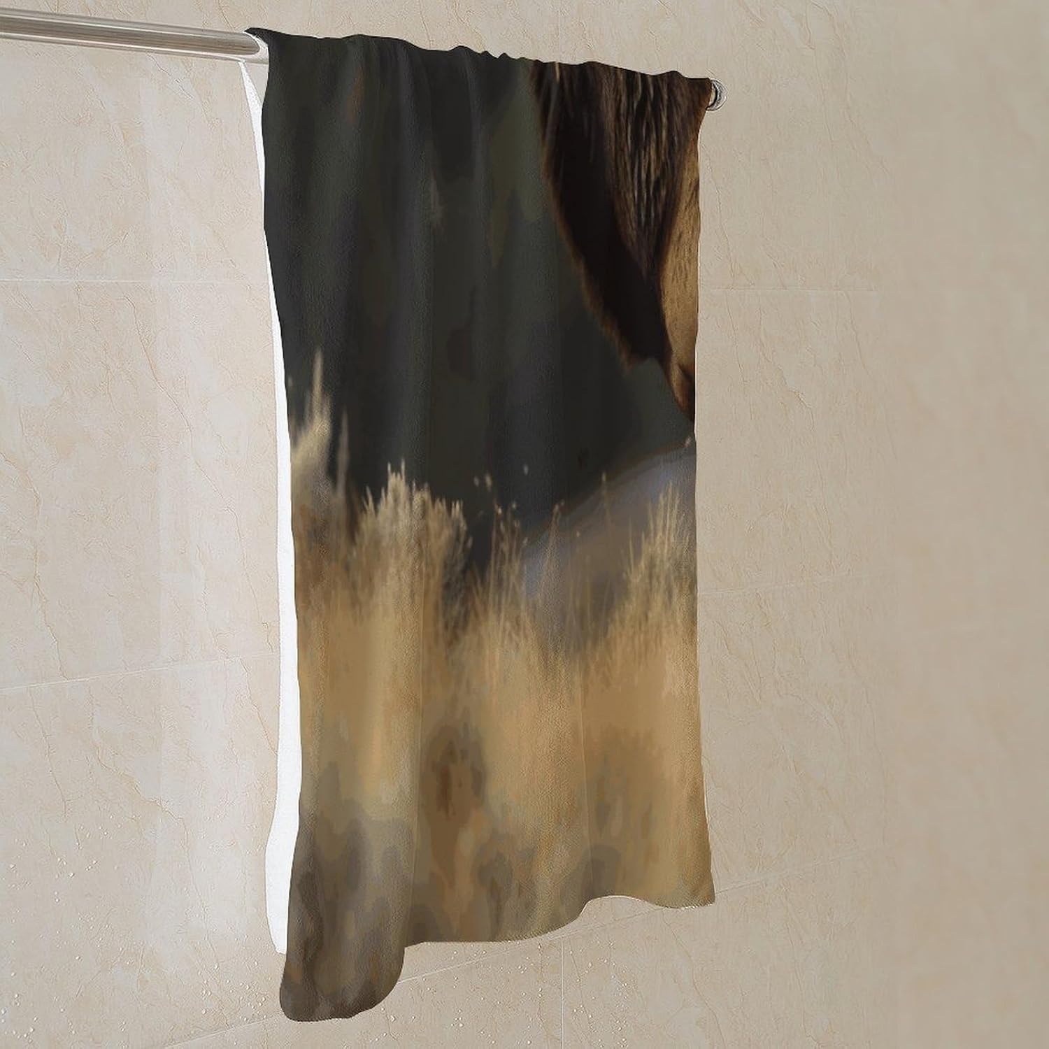 Bull Elk Towel Vacation Accessories Essentials Soft Lighterweight，Bath Towel for Adults Women Men，Bath Towels Gift for All Occasions, Machine Washable.