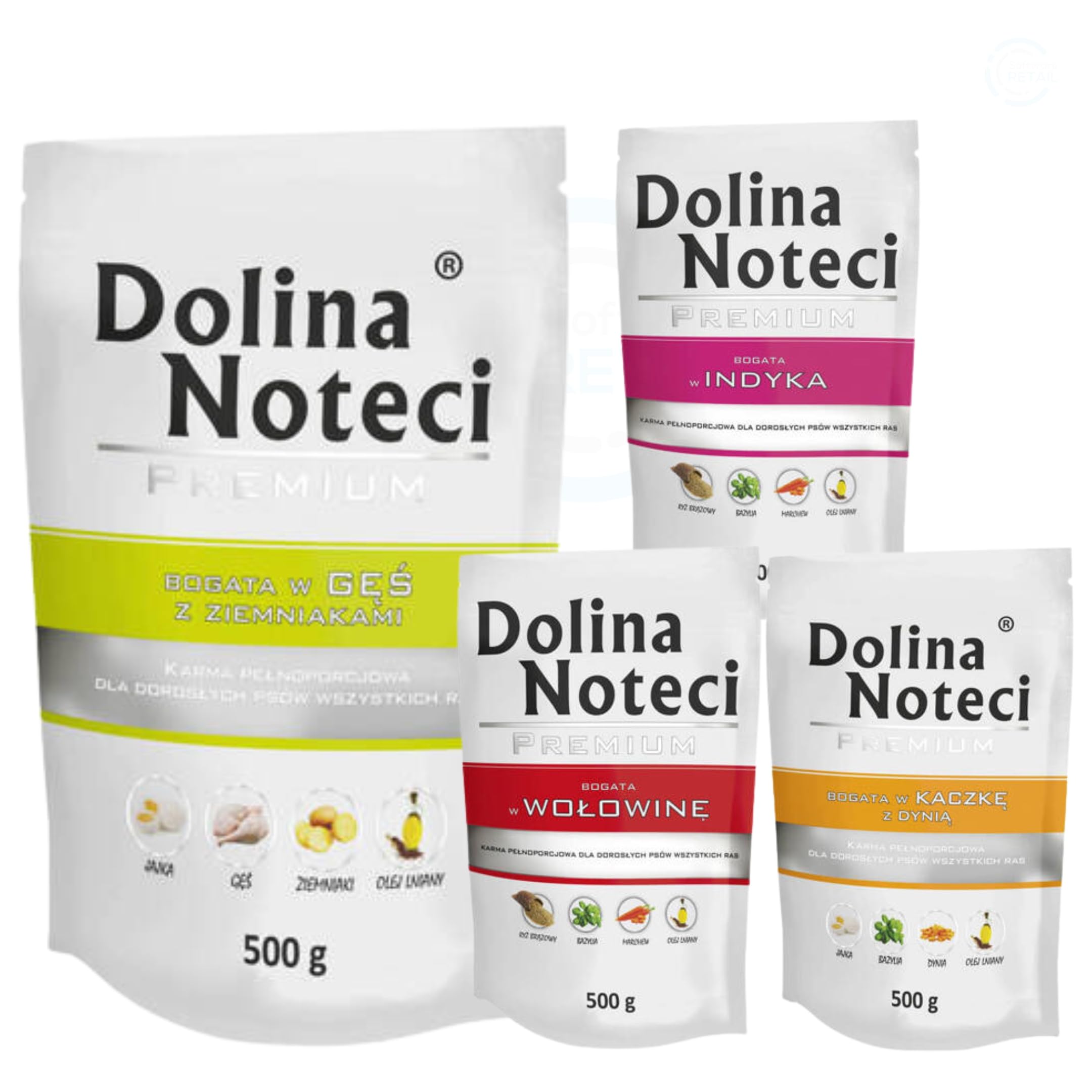 Dolina Noteci Premium Wet Dog Food Variety Pack, Grain-Free, 4 x 500g — image 1