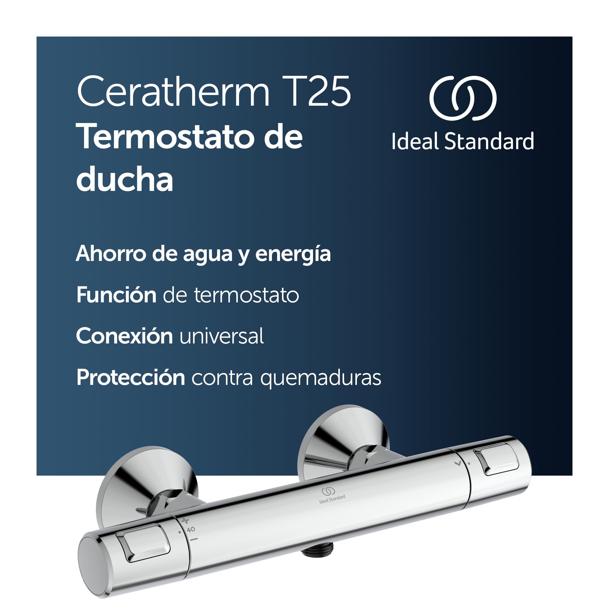 Ceratherm T25 - Válvula mezclador termostático para ducha