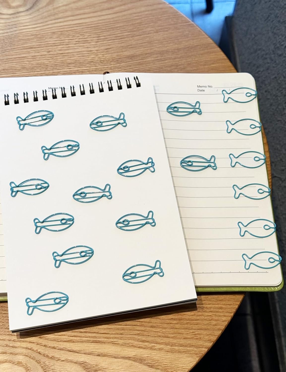 Cute Paper Clips, 50PCS Fish Shaped Paper Clips Animal Bookmarks image 4