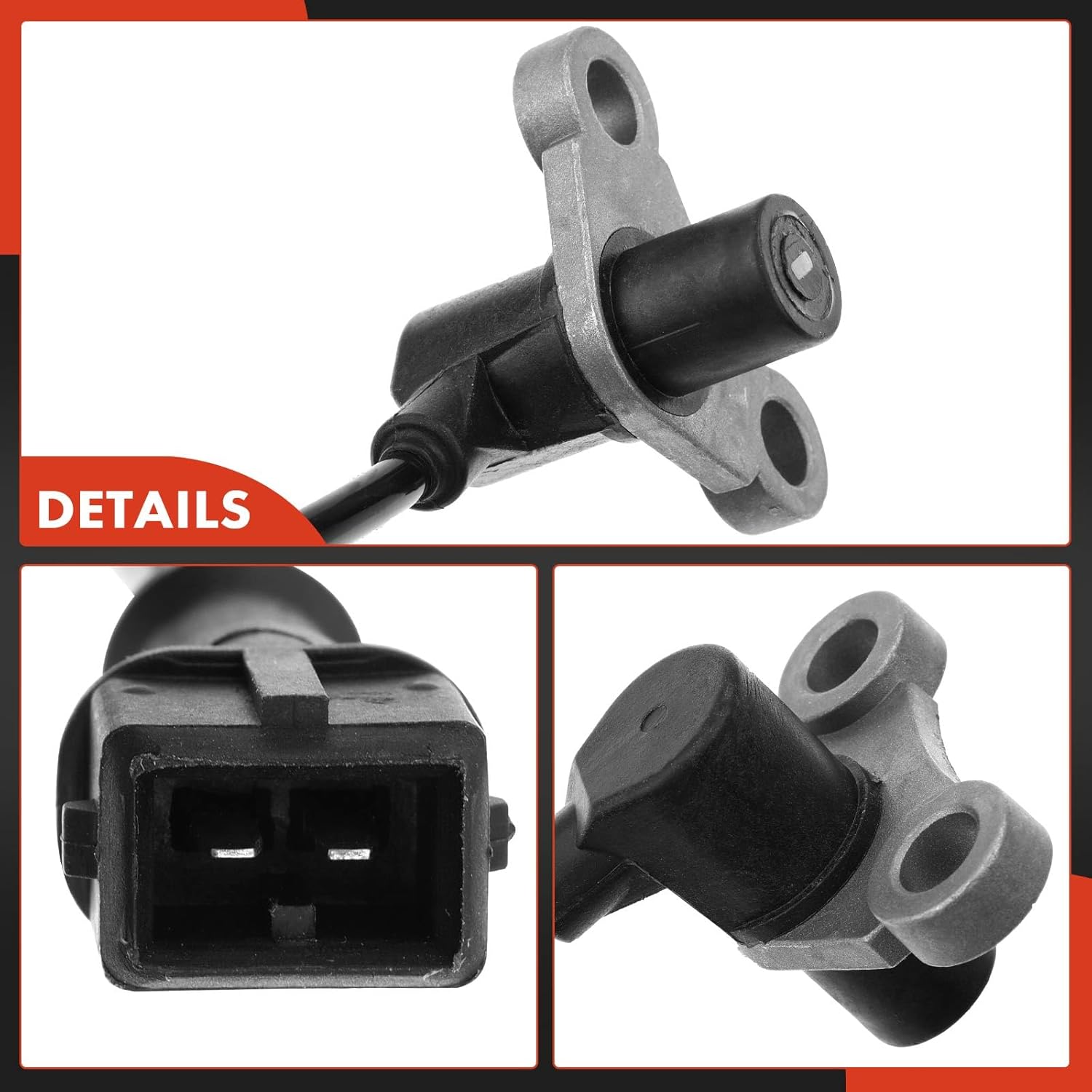 A-Premium ABS Wheel Speed Sensor Compatible with Volvo Models - V40 2000-2004, S40 2000-2003, L4 1.9L - Rear Driver and Passenger Side, 2-PC Set, Replace# 30850024, 30814716