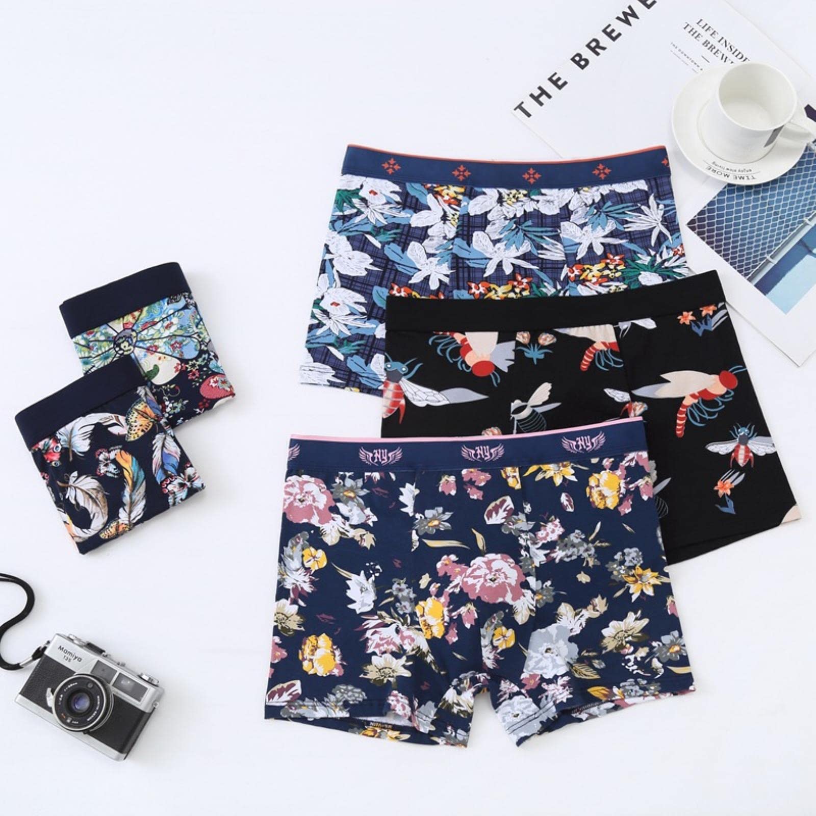 Slip Uomo 4Pcs Boxer Pantie Grande Formato 13Xl Sciolto sotto Usura Grande Corto Cotone Plus 6XL 7XL 8XL 9XL Biancheria Intima Boxer Maschio