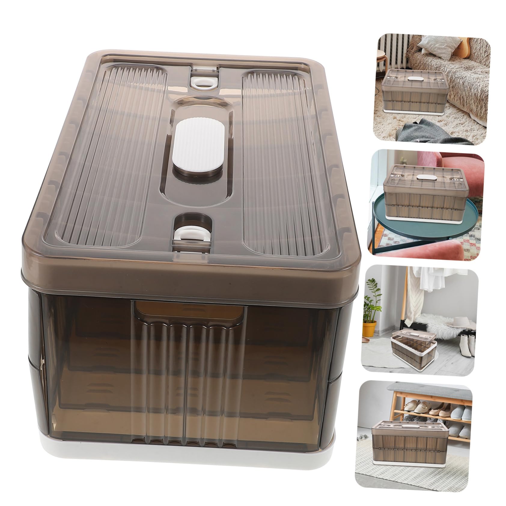 OUNONA Kleideraufbewahrungsbox Mit Fächern Faltbar Unterteilte Kleiderbox Aus Kunststoff Organizer Für Kleidung Hosen Und Socken