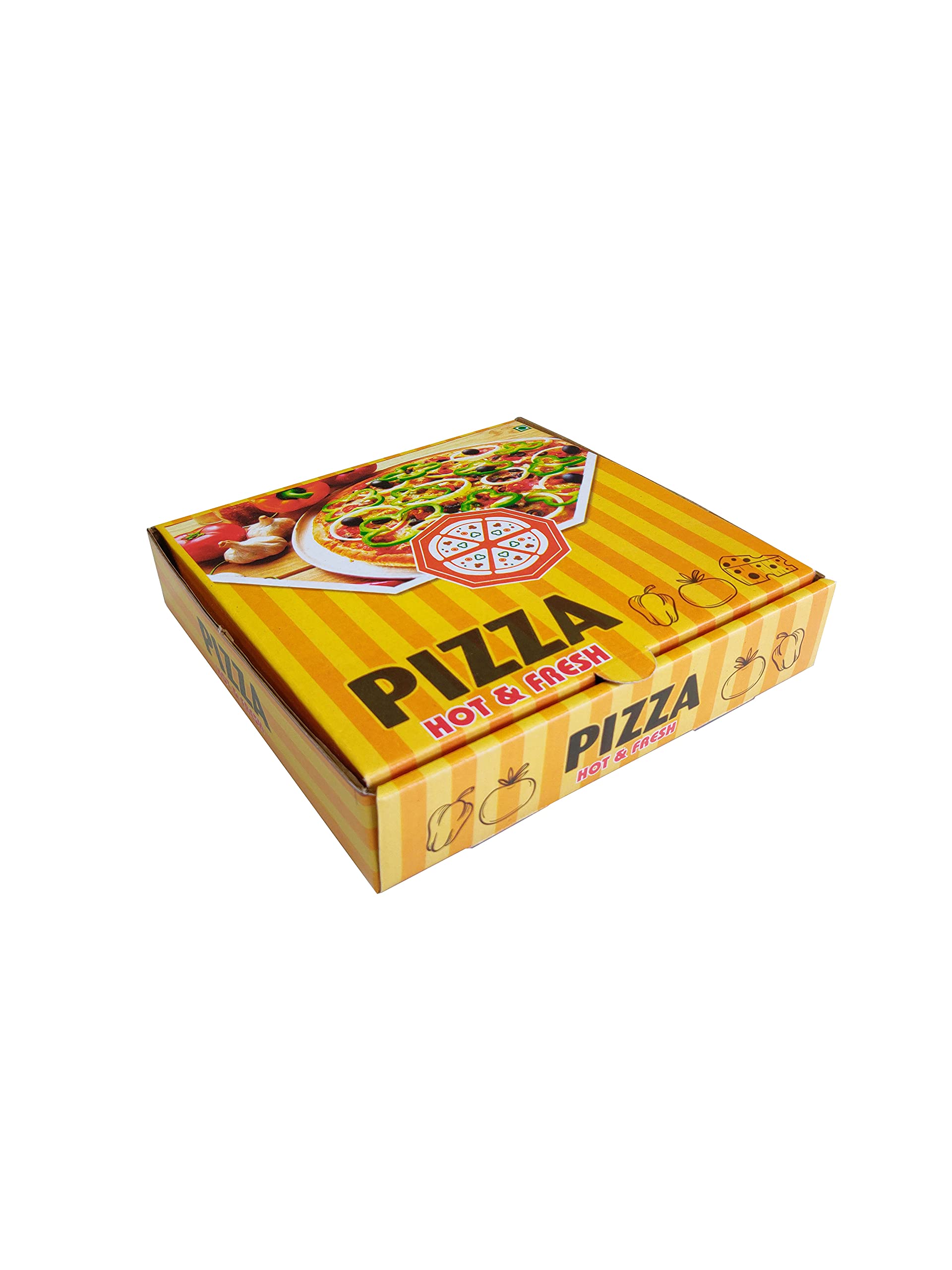 Kagaz Kreations Pizza box 7x7x1.5 (Pack of 100 boxes), Corrugated box, 7 inches (Yellow) (B0CBFFS269) Amazon Price History, Amazon Price Tracker