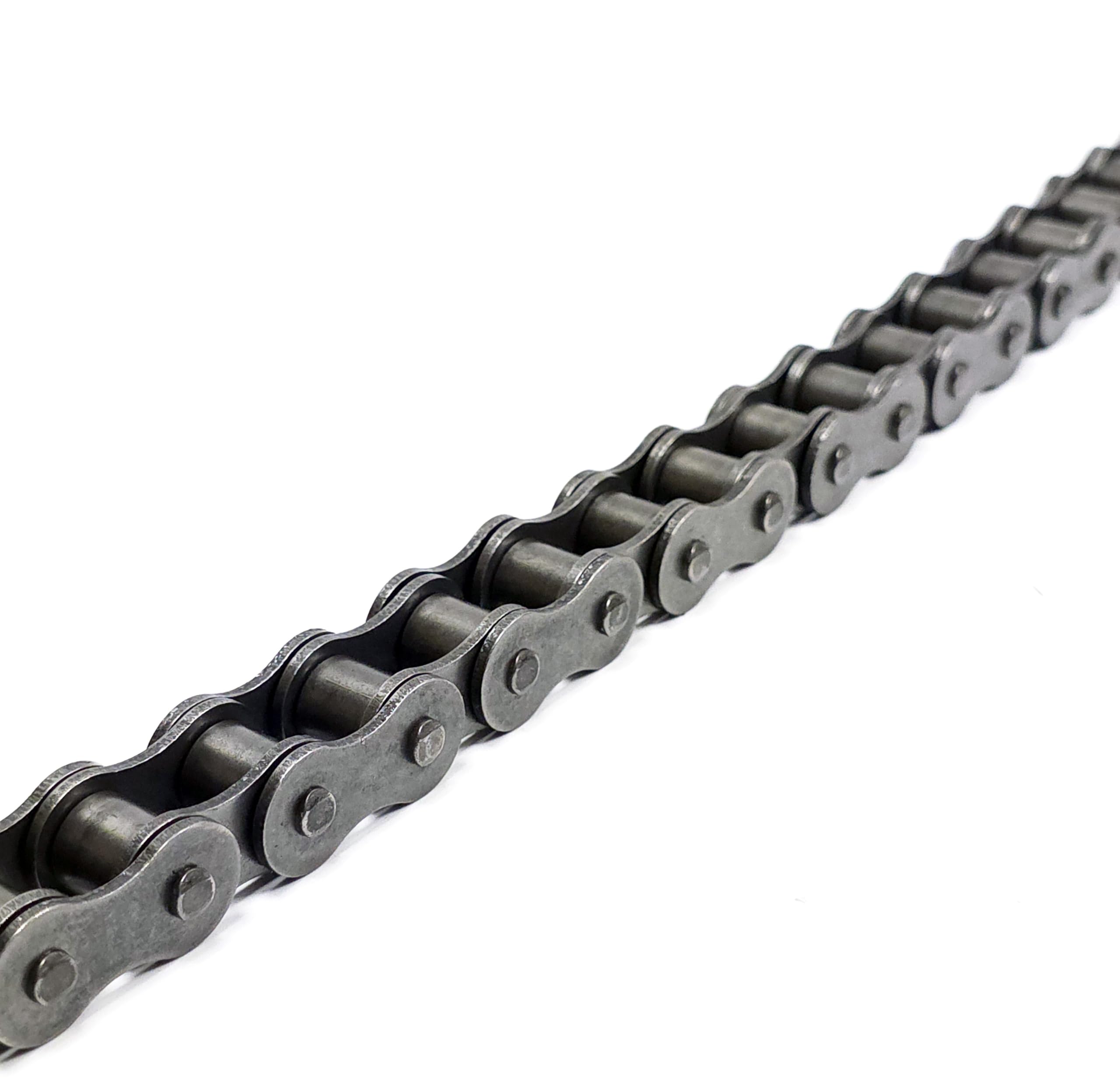 Rollenkette 08B Einreihig - Abschnitt 3m + Verbindungsglieder - Steigung 1/2" (12.7mm) - Verstärkt, nach DIN 8187 / ISO 606 - Für Maschinen und Antriebe