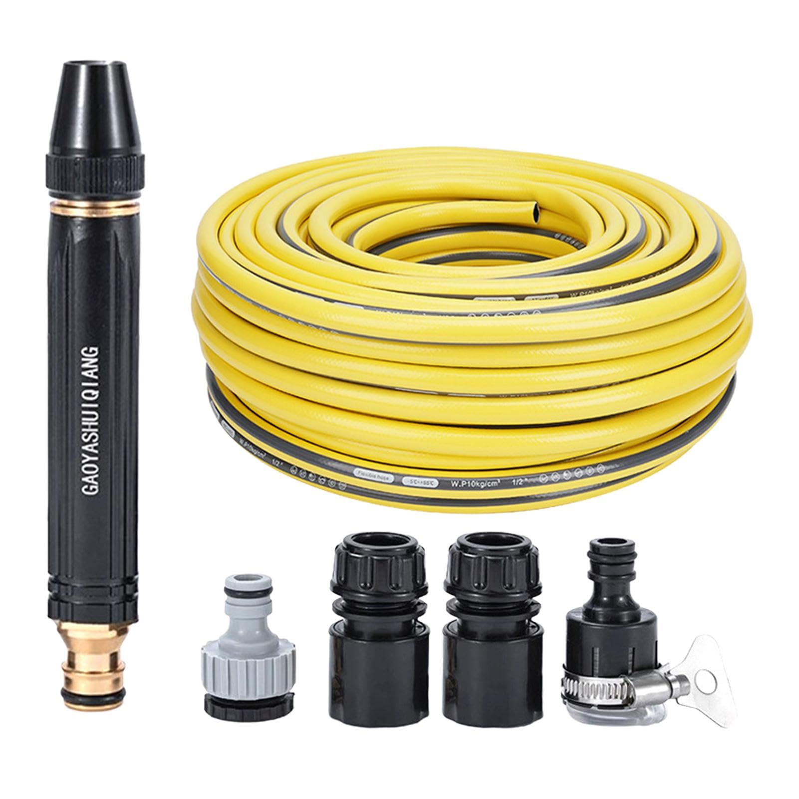 Garden Hose - Flexible Water Hose | 16.4 Ft High Pressure Water Hose | 5m Expandable Hose | Lightweight Kink- Adjustable Easy Storage Water Hose for Outdoor Watering Car Wash