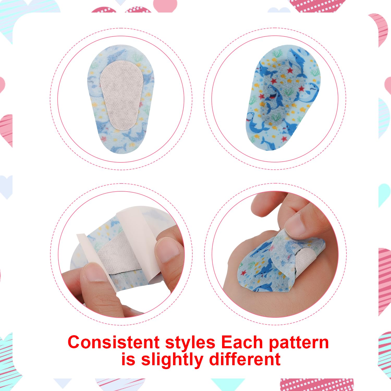 90 Pezzi di Bende per Gli Occhi, Benda Adesiva Sull'Occhio per Bambini Benda Adesiva in Cotone per Bloccare la Luce Estiva per Bambini (9 Stili)