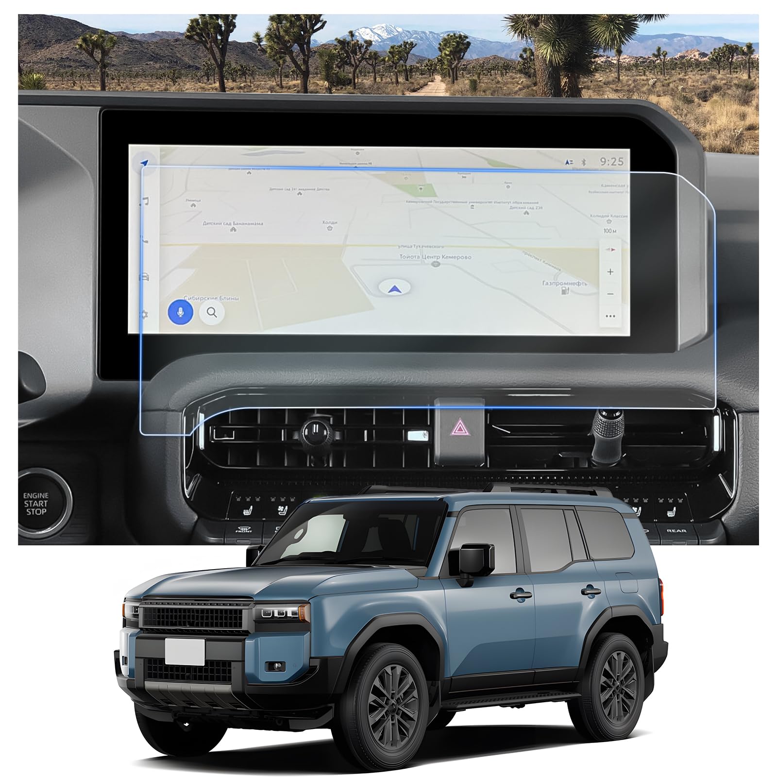 CDEFG 2PCS for 2024 2025 Land Cruiser Screen Protector Compatible with 2024 2025 Toyota Land Cruiser (Land Cruiser/First Edition) Accessories 12.3-Inch Multimedia Display Screen Guard HD Clear