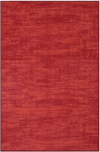 Miniatura 10 de COZYLOOM Alfombra redonda de 3 pies, moderna, lavable, contemporánea, con textura sólida, para interiores, alfombra circular vintage para sala de