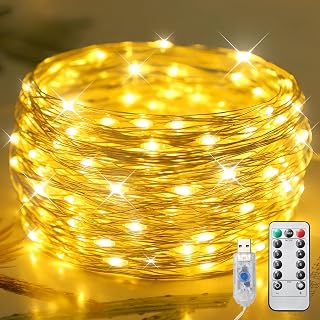 USB給電の銅線ワイヤーライト
