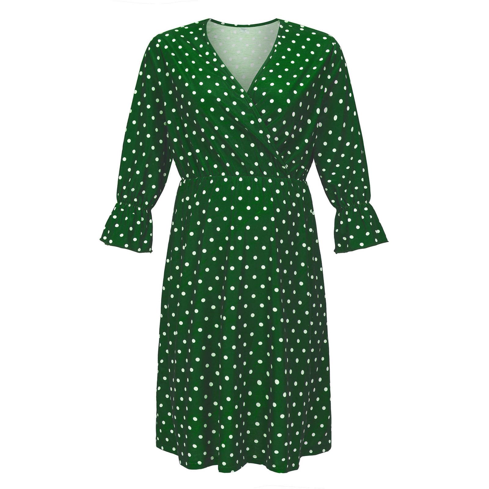 Generisch Categoria di prodotto: abito premaman elegante con funzione di allattamento, a maniche lunghe, comoda camicia da notte per gravidanza e allattamento