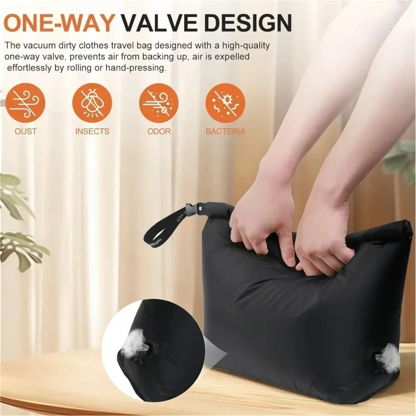 Borsa for biancheria da viaggio for vestiti sporchi Per Casa, Viaggi e Campeggio