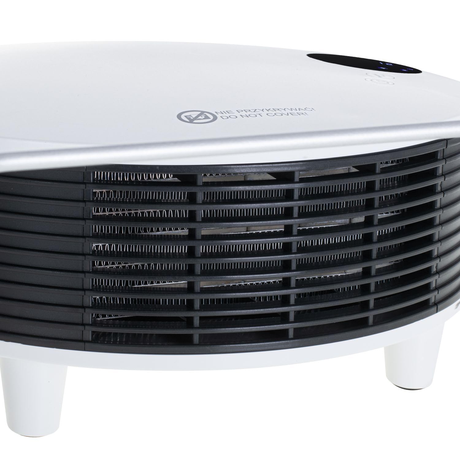 ADLER Camry - Radiador de cristal LCD, potencia máxima 1500 W, superficie de cristal estético, color negro