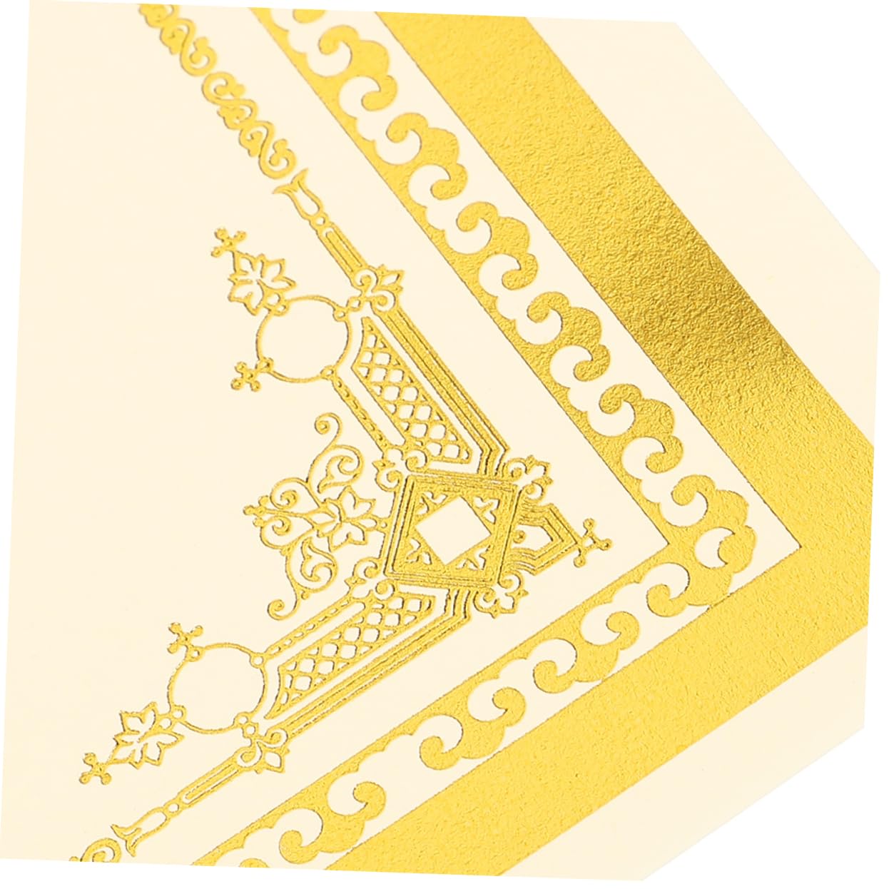 FRCOLOR 35 Blatt Goldenes Zertifikatspapier A4 mit Glatter Schreiboberfläche für Abschluss und Lagerzertifikate in Elegantem Einfachem Design